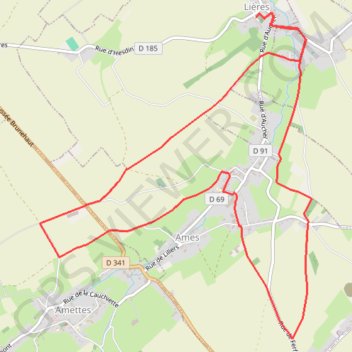 Itinéraire Les Fauconniers, distance, dénivelé, altitude, carte, profil, trace GPS