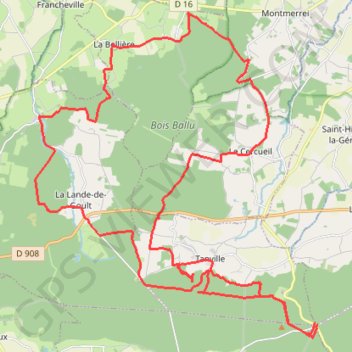 Itinéraire Au fil des chemins d'Écouves - Des Bois, distance, dénivelé, altitude, carte, profil, trace GPS