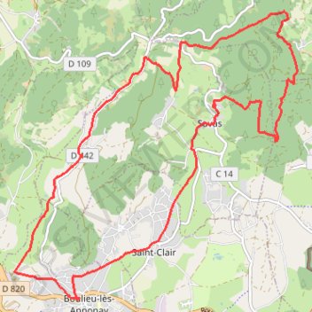 Itinéraire Course à pied 🏃🌞, distance, dénivelé, altitude, carte, profil, trace GPS