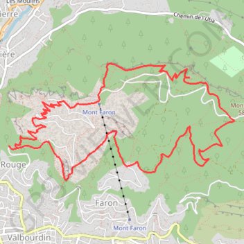 Itinéraire Le Mont Faron, distance, dénivelé, altitude, carte, profil, trace GPS