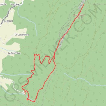Itinéraire Le Mont Grelle depuis Attignat - Oncin, distance, dénivelé, altitude, carte, profil, trace GPS