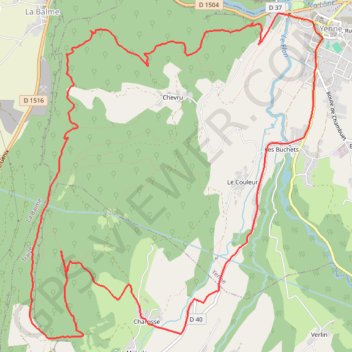 Itinéraire Yenne vers Mont Tournier, distance, dénivelé, altitude, carte, profil, trace GPS
