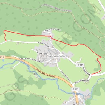 Itinéraire Les Balcons de Faucompierre, distance, dénivelé, altitude, carte, profil, trace GPS