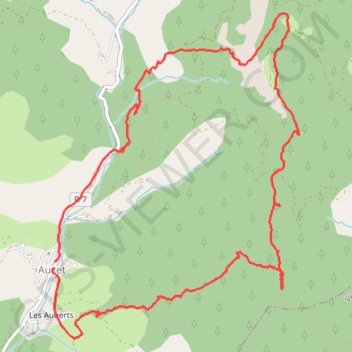 Itinéraire Auzet, distance, dénivelé, altitude, carte, profil, trace GPS