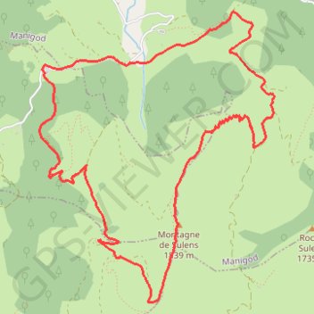 Itinéraire Traversée Montagne de Sulens, distance, dénivelé, altitude, carte, profil, trace GPS