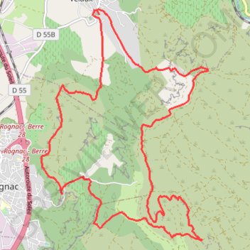 Itinéraire Croix de Rognac - plateau du Grand Arbois, distance, dénivelé, altitude, carte, profil, trace GPS