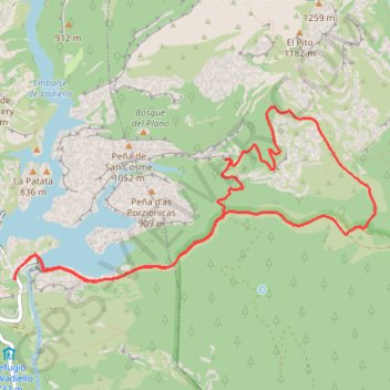Itinéraire Ermitages de Vadiello, distance, dénivelé, altitude, carte, profil, trace GPS