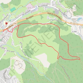Itinéraire La petite boucle de Sainte-Barbe - Bussang, distance, dénivelé, altitude, carte, profil, trace GPS