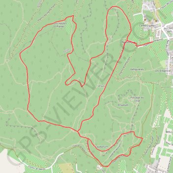 Itinéraire Le camp de César, distance, dénivelé, altitude, carte, profil, trace GPS