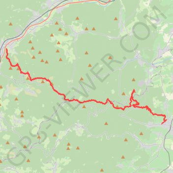 Itinéraire Crêtes des Vosges - Jour 6, distance, dénivelé, altitude, carte, profil, trace GPS