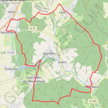 Itinéraire Petite boucle sur le sentier des Ducs, distance, dénivelé, altitude, carte, profil, trace GPS