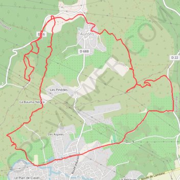 Itinéraire Pelissanne, distance, dénivelé, altitude, carte, profil, trace GPS