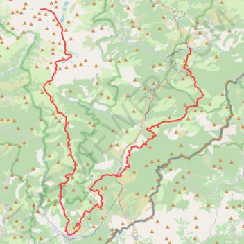 Itinéraire Refuge de Nice - La Brigue, distance, dénivelé, altitude, carte, profil, trace GPS