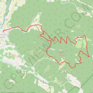 Itinéraire Cirkwi-LE_ROCHER_DES_AURES, distance, dénivelé, altitude, carte, profil, trace GPS