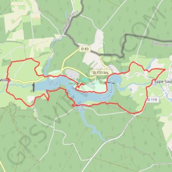 Itinéraire 59-233, distance, dénivelé, altitude, carte, profil, trace GPS