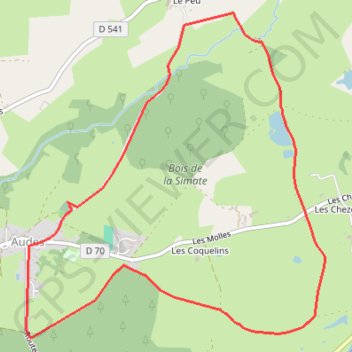 Itinéraire Audes N° 351 Les beaux Panniers 8,2, distance, dénivelé, altitude, carte, profil, trace GPS