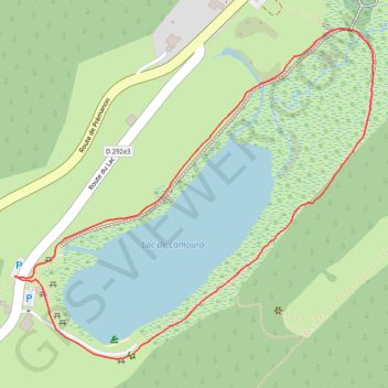Itinéraire Lac de lamoura, distance, dénivelé, altitude, carte, profil, trace GPS