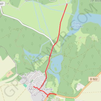 Itinéraire Circuit découverte de Mortefontaine, distance, dénivelé, altitude, carte, profil, trace GPS