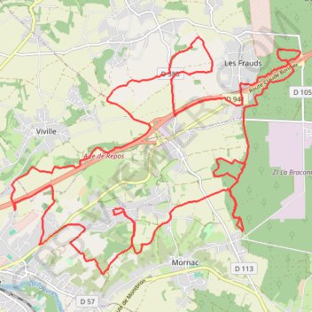 Itinéraire Ruelle sur Touvre, distance, dénivelé, altitude, carte, profil, trace GPS