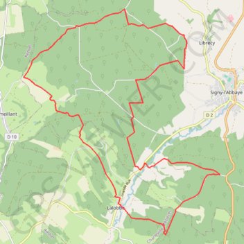 Itinéraire VTT 55, distance, dénivelé, altitude, carte, profil, trace GPS