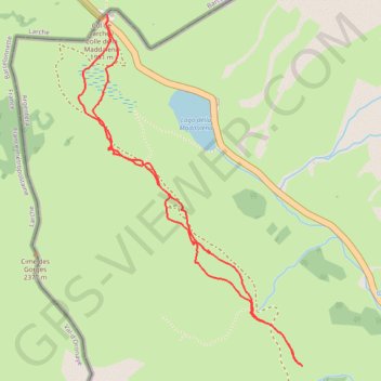 Itinéraire Col de Larche, distance, dénivelé, altitude, carte, profil, trace GPS