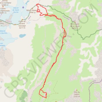 Itinéraire Cime de la Valette, distance, dénivelé, altitude, carte, profil, trace GPS