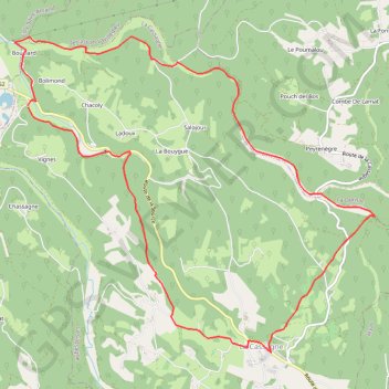Itinéraire La Grande prade par la Cassagne, distance, dénivelé, altitude, carte, profil, trace GPS