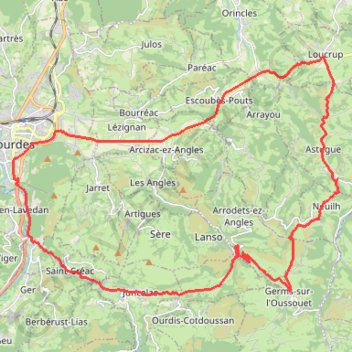 Itinéraire croixblanche, distance, dénivelé, altitude, carte, profil, trace GPS