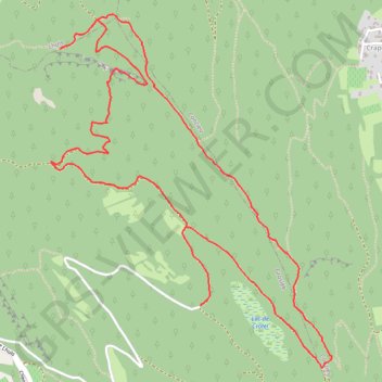 Itinéraire Montagne de Tentanet, distance, dénivelé, altitude, carte, profil, trace GPS