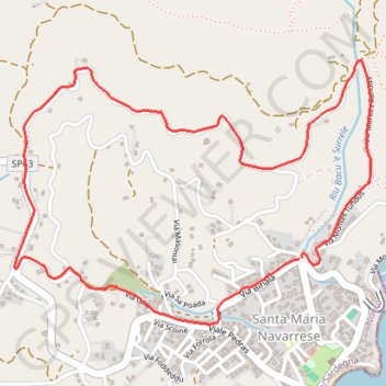 Itinéraire Boucle panoramique Santa Maria Navarrese, distance, dénivelé, altitude, carte, profil, trace GPS