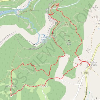 Itinéraire Gouffre de Bourmillon, distance, dénivelé, altitude, carte, profil, trace GPS
