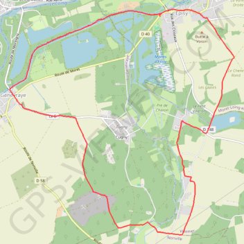 Itinéraire Entre plaine et canal, distance, dénivelé, altitude, carte, profil, trace GPS