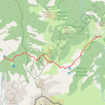 Itinéraire Refuge de la carança, distance, dénivelé, altitude, carte, profil, trace GPS