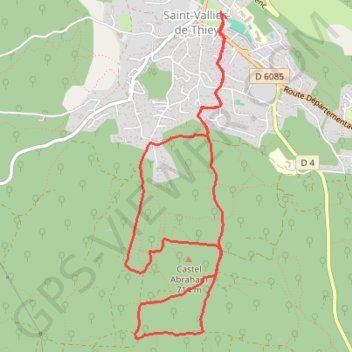 Itinéraire Saint-Vallier-de-Thiey, distance, dénivelé, altitude, carte, profil, trace GPS
