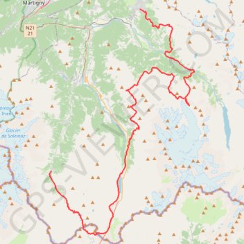 Itinéraire 2020-x-traversee, distance, dénivelé, altitude, carte, profil, trace GPS