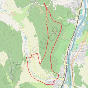 Itinéraire La Croix Saint Clement, distance, dénivelé, altitude, carte, profil, trace GPS