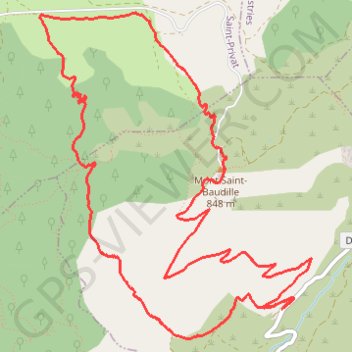 Itinéraire Mont Baudille, distance, dénivelé, altitude, carte, profil, trace GPS