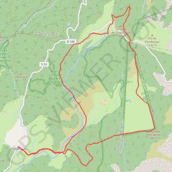 Itinéraire Col de l'Espinouse, distance, dénivelé, altitude, carte, profil, trace GPS