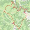 Itinéraire Sébrazac ; Le Causse De Sébrazac Par Estaing Et St Geniès De..., distance, dénivelé, altitude, carte, profil, trace GPS