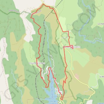 Itinéraire Les balcons de Pourcharesse, distance, dénivelé, altitude, carte, profil, trace GPS