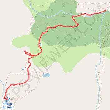 Itinéraire Refuge du Pinet au parking, distance, dénivelé, altitude, carte, profil, trace GPS