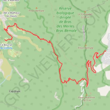 Itinéraire Salazie-mafate, distance, dénivelé, altitude, carte, profil, trace GPS
