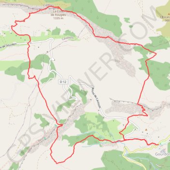Itinéraire Colle de Rougiès, distance, dénivelé, altitude, carte, profil, trace GPS