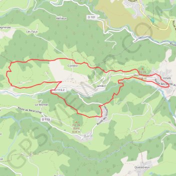 Itinéraire Randonnée De La Fourme boucle, distance, dénivelé, altitude, carte, profil, trace GPS