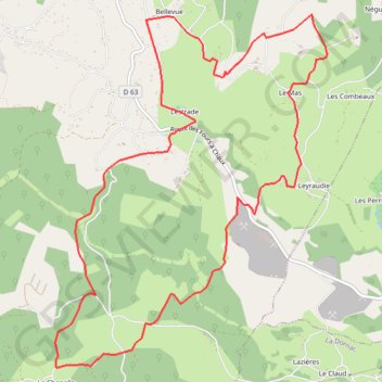 Itinéraire Lestrade La Chapelle Mouret, distance, dénivelé, altitude, carte, profil, trace GPS