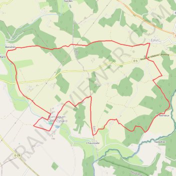 Itinéraire trace (1), distance, dénivelé, altitude, carte, profil, trace GPS
