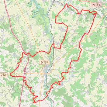 Itinéraire Gravel Salignacaise 2025 85 km-20474429, distance, dénivelé, altitude, carte, profil, trace GPS