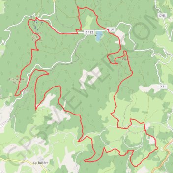 Itinéraire Entre Montagne Bourbonnaise et Pays d'Urfé, distance, dénivelé, altitude, carte, profil, trace GPS