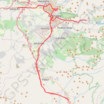 Itinéraire RDE_09_GRENADE_CITY_03, distance, dénivelé, altitude, carte, profil, trace GPS