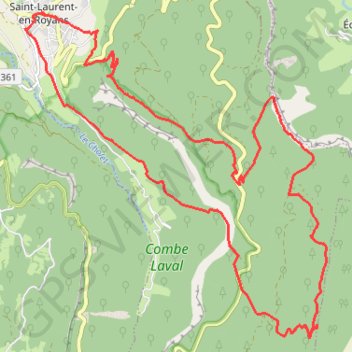 Itinéraire Saint Laurent en Royans, Pas du Pas, Roche des Arnauds, distance, dénivelé, altitude, carte, profil, trace GPS
